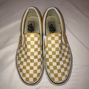 Yellow Checkered Vans